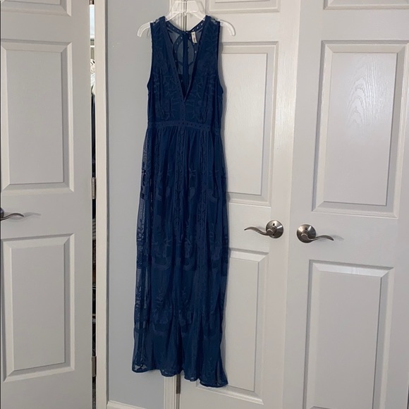 Saved By The Dress Blue Dress-Romper - Picture 2 of 4